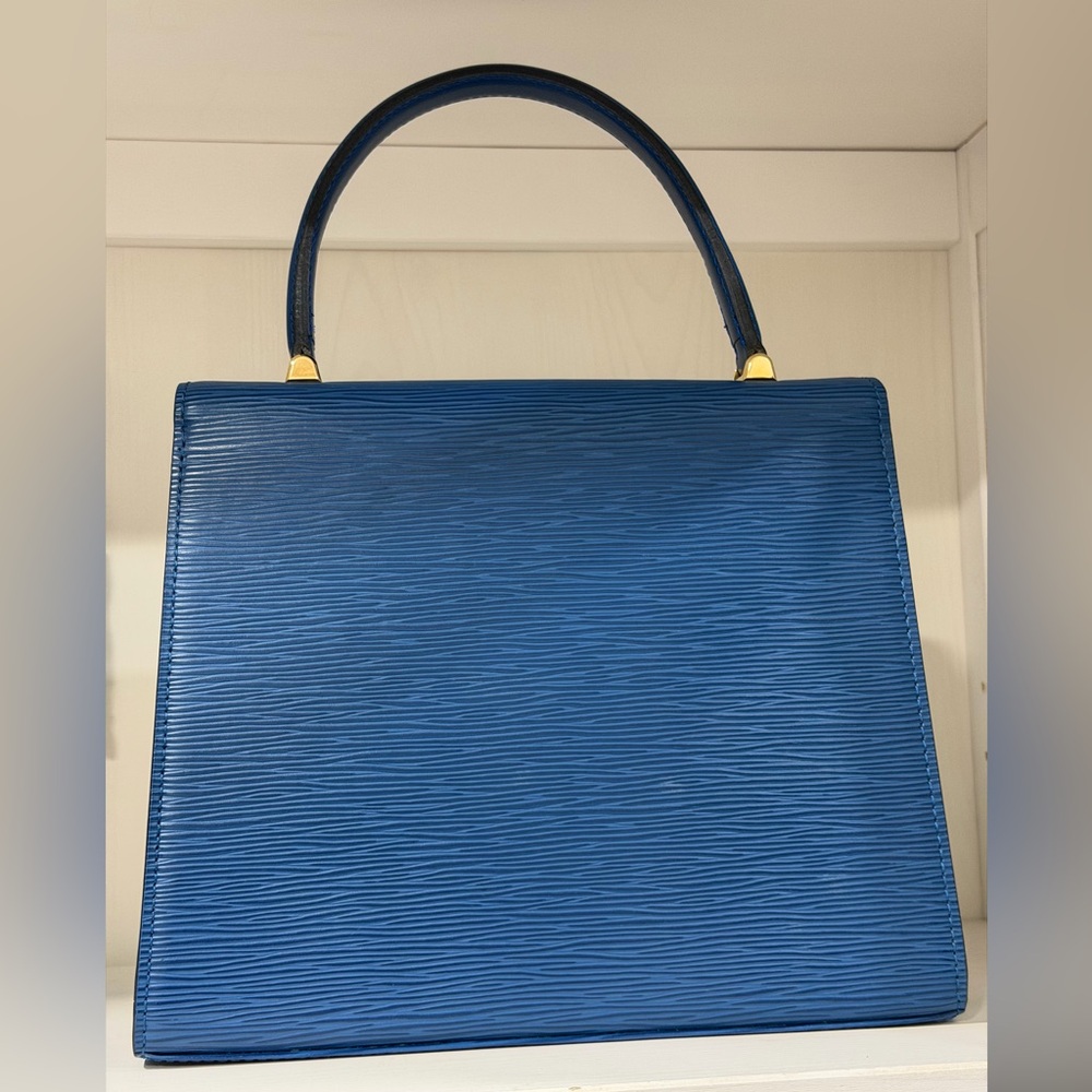Louis‎ Vuitton Epi Malesherbes Blue Leather - Picture 2 of 12
